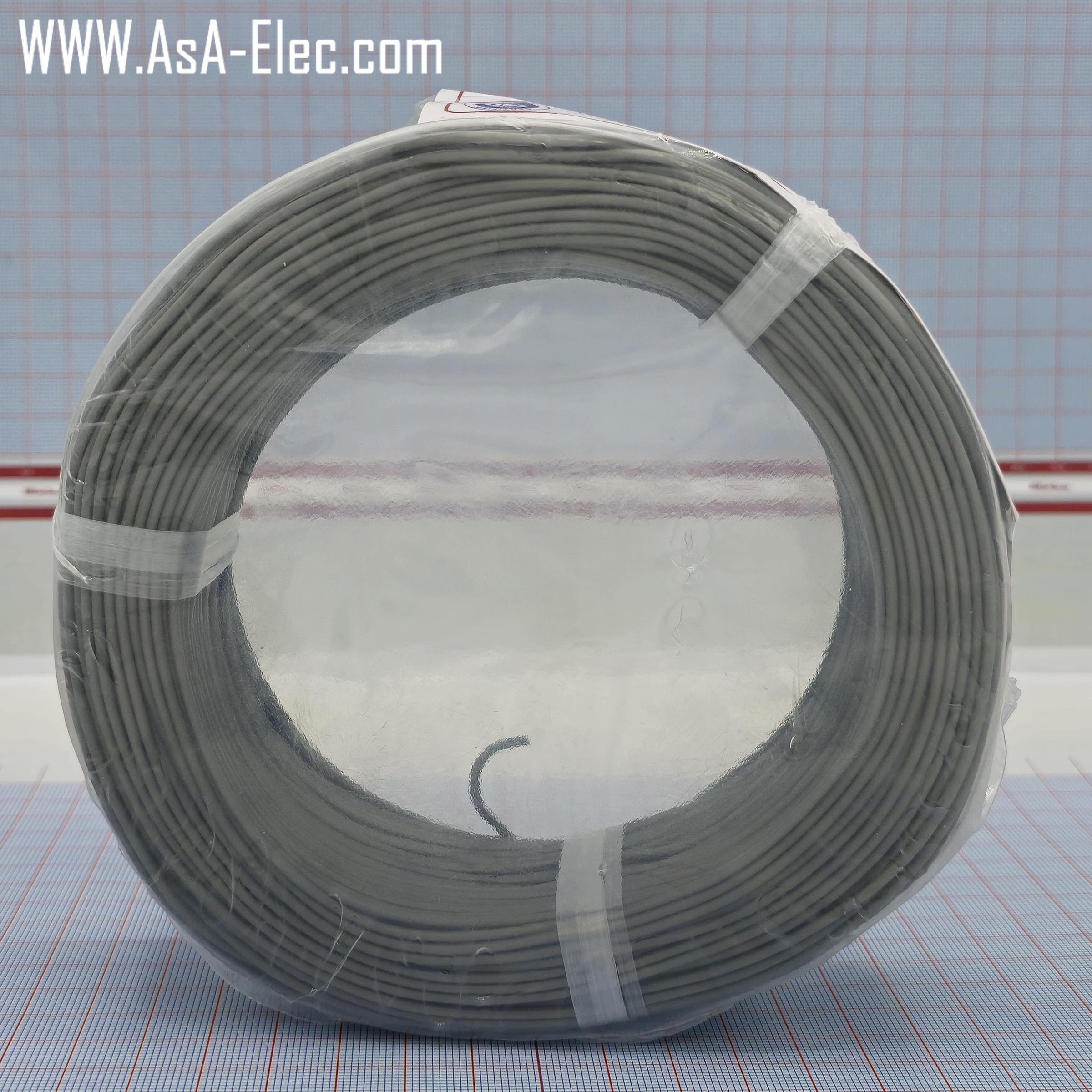 سیم افشان طوسی تمام مس 0.25mm²